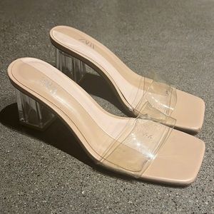 Zara clear heels size 36